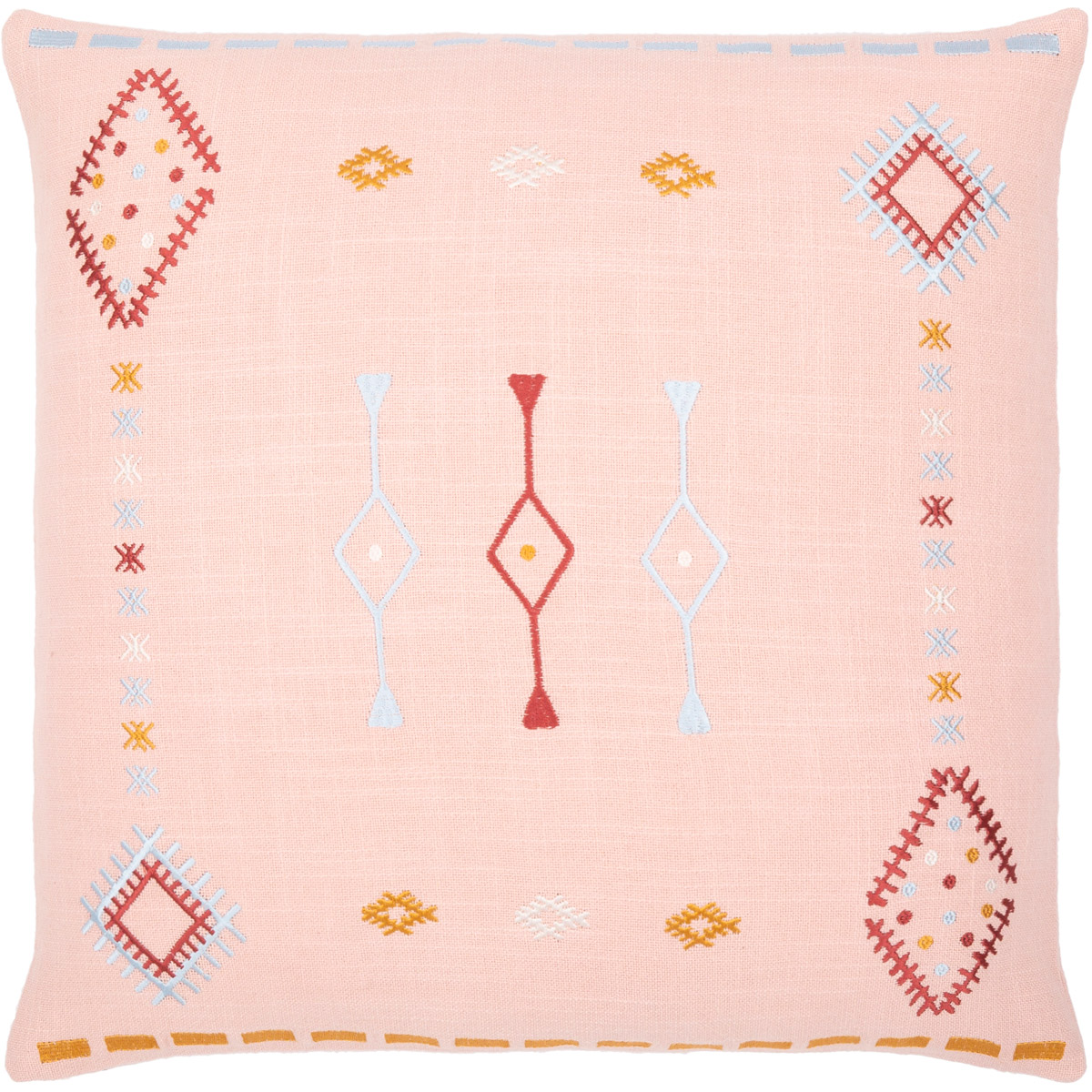 ZIN003-2020P 20 x 20 in. Zina ZIN-003 Pillow Cover with Polyester Insert, Multi Color