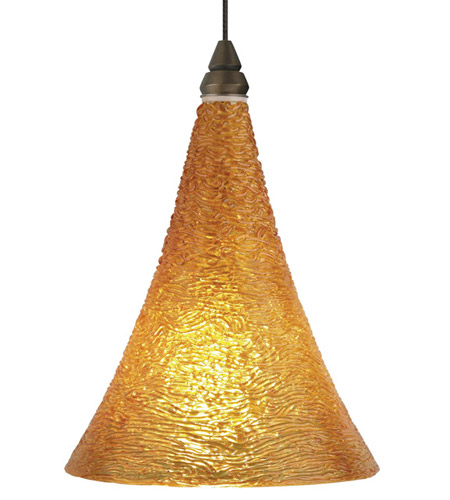 Tech Lighting Sugar 1 Light Pendant in Antique Bronze 700MPSUGAZ-LED