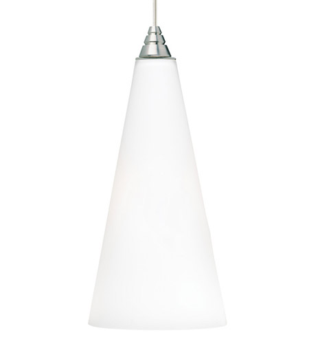 Tech Lighting 700TDEMPFS Emerge 1 Light 6 inch Satin Nickel Pendant Ceiling Light in Frost White, Monopoint, Incandescent