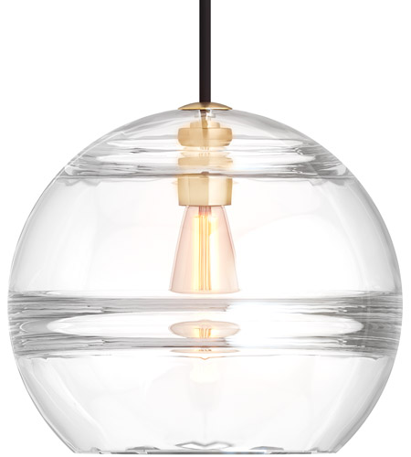 Tech Lighting 700TDSDNLPCR Sean Lavin Sedona 12 inch Aged Brass Pendant Ceiling Light in Incandescent, Clear Glass
