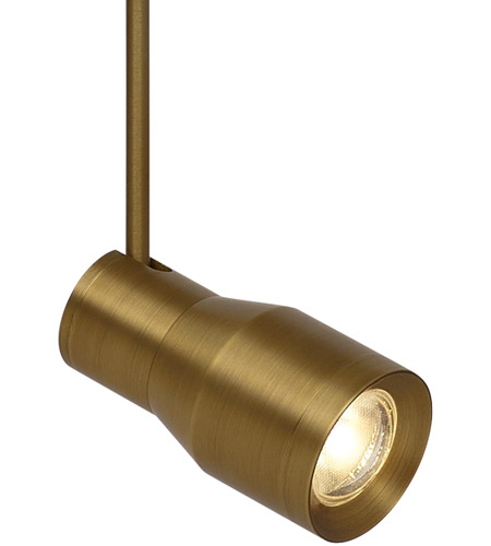 Tech Lighting 700MPACE930408R Ace 120V Aged Brass MonoRail Head Ceiling Light in 8in., Monopoint, 3000K photo