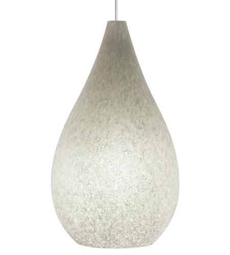 Tech Lighting 700MPBRUYS-LEDS830 Brulee LED 4 inch Satin Nickel Low-Voltage Pendant Ceiling Light in Gray, Monopoint photo