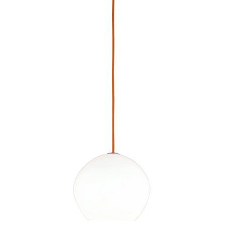 Tech Lighting 700TDCLOPMWRB-CF Cleo 1 Light 10 inch Black with Red cord Pendant Ceiling Light