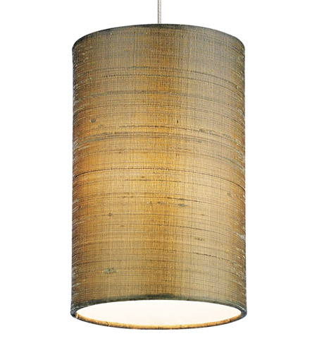 Tech Lighting 700KLFABAS-LEDS830 Fab LED 5 inch Satin Nickel Low-Voltage Pendant Ceiling Light in Almond, Kable Lite