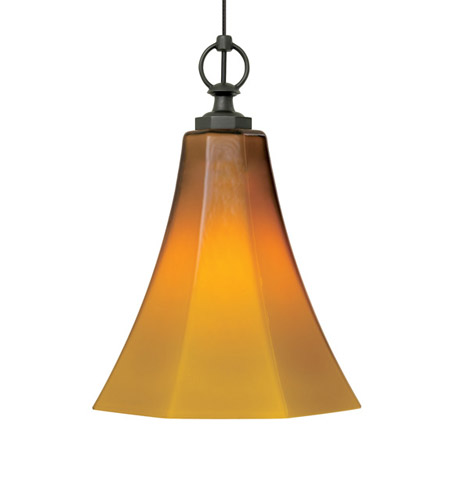 Tech Lighting 600MO2MDLWAZ-LEDS830 Delaware LED 6 inch Antique Bronze Low-Voltage Pendant Ceiling Light in Amber, 2-Circuit MonoRail