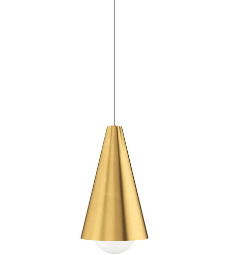 Tech Lighting 700MOJNINB-LED930 Sean Lavin Mini Joni LED 9 inch Natural Brass Pendant Ceiling Light in MonoRail