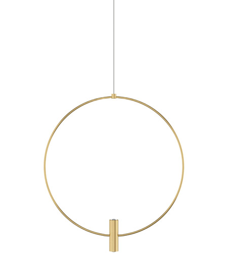Tech Lighting 700MPLAY18NB-LED930 Sean Lavin Mini Layla LED 18 inch Natural Brass Pendant Ceiling Light in Monopoint