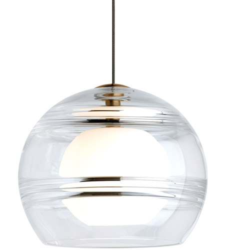 Tech Lighting 700FJSDNCR-LEDS930 Sean Lavin Sedona LED 6 inch Aged Brass Pendant Ceiling Light in FreeJack, LED 90 CRI 3000K, Clear Glass