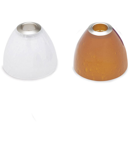 Tech Lighting 700SDAAS Soda Glass Satin Nickel 3 inch Shade in Amber