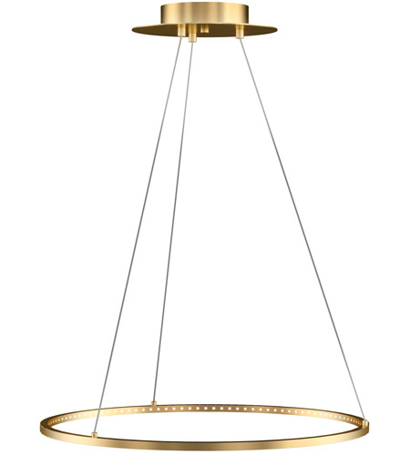 Tech Lighting 700VLV24NB-LED922 Sean Lavin Vellavi LED 23 inch Natural Brass Chandelier Ceiling Light