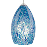 Tech Lighting 700FJFIRPC Firebird 1 Light 5 inch Chrome Low-Voltage Pendant Ceiling Light in Peacock (Blue-Green), FreeJack thumb