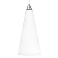 Tech Lighting 700TDEMPFS Emerge 1 Light 6 inch Satin Nickel Pendant Ceiling Light in Frost White, Monopoint, Incandescent photo thumbnail