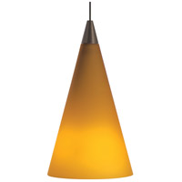 Tech Lighting 700FJCONAC Cone 1 Light 4 inch Chrome Low-Voltage Pendant Ceiling Light in Amber, FreeJack, Halogen photo thumbnail