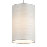 Tech Lighting 700FJFABWS-LEDS830 Fab LED 5 inch Satin Nickel Low-Voltage Pendant Ceiling Light in White, FreeJack thumb