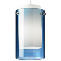 Tech Lighting 700MOECPUC-LEDS830 Echo LED 4 inch Chrome Low-Voltage Pendant Ceiling Light in Steel Blue, MonoRail thumb
