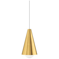 Tech Lighting 700MOJNINB-LED930 Sean Lavin Mini Joni LED 9 inch Natural Brass Pendant Ceiling Light in MonoRail thumb