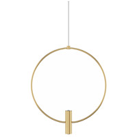 Tech Lighting 700MPLAY13NB-LED930 Sean Lavin Mini Layla LED 13 inch Natural Brass Pendant Ceiling Light in Monopoint thumb