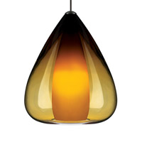 Tech Lighting 700MO2SOLAS Soleil 1 Light 6 inch Satin Nickel Low-Voltage Pendant Ceiling Light in Amber, 2-Circuit MonoRail photo thumbnail