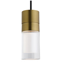 Tech Lighting 700TDSPRP3CBR-LED930 Sopra LED 2 inch Aged Brass Pendant Ceiling Light thumb
