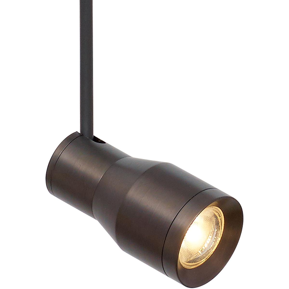 Visual Comfort Modern Collection 700FJACE930405Z Sean Lavin Ace 12 Antique Bronze Low-Voltage Track Head Ceiling Light in 3000K, FreeJack, Integrated