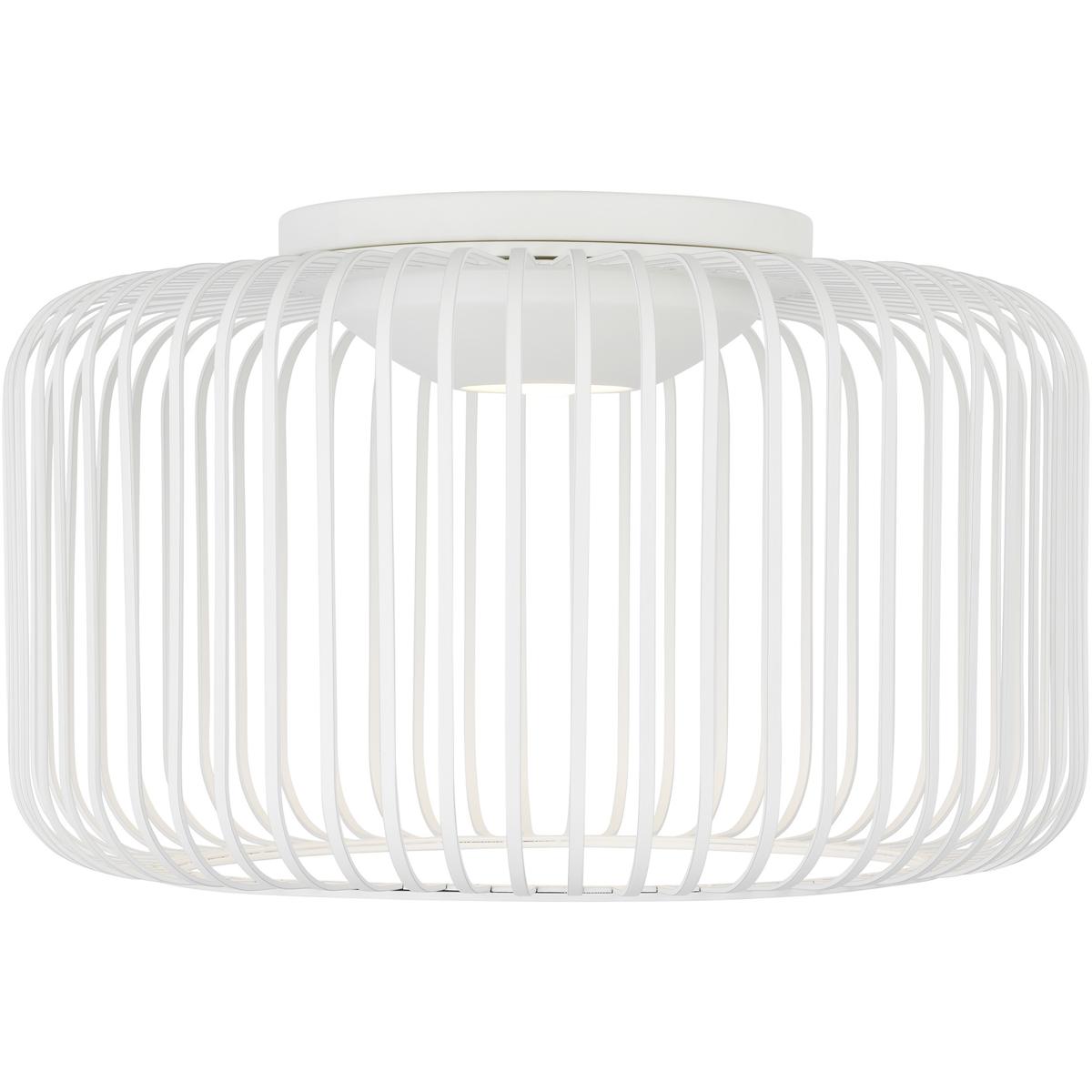 Visual Comfort Modern Collection 700FMKAI15WLED930 Sean Lavin Kai LED 15 inch Matte White Flush Mount Ceiling Light Integrated LED