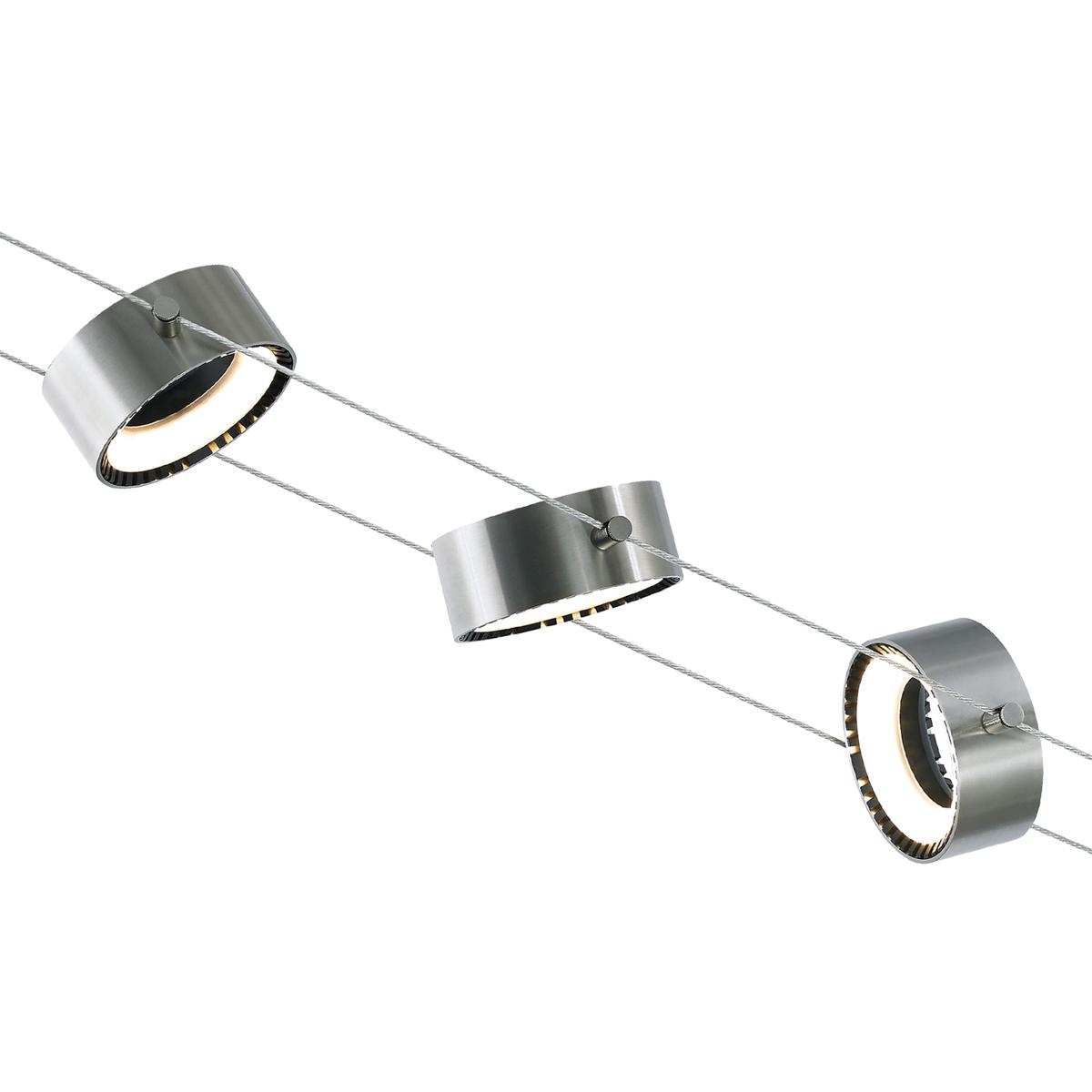 Visual Comfort Modern Collection 700KLCRM930S-LED Sean Lavin K-Corum Satin Nickel Low-Voltage Track Head Ceiling Light, Integrated LED