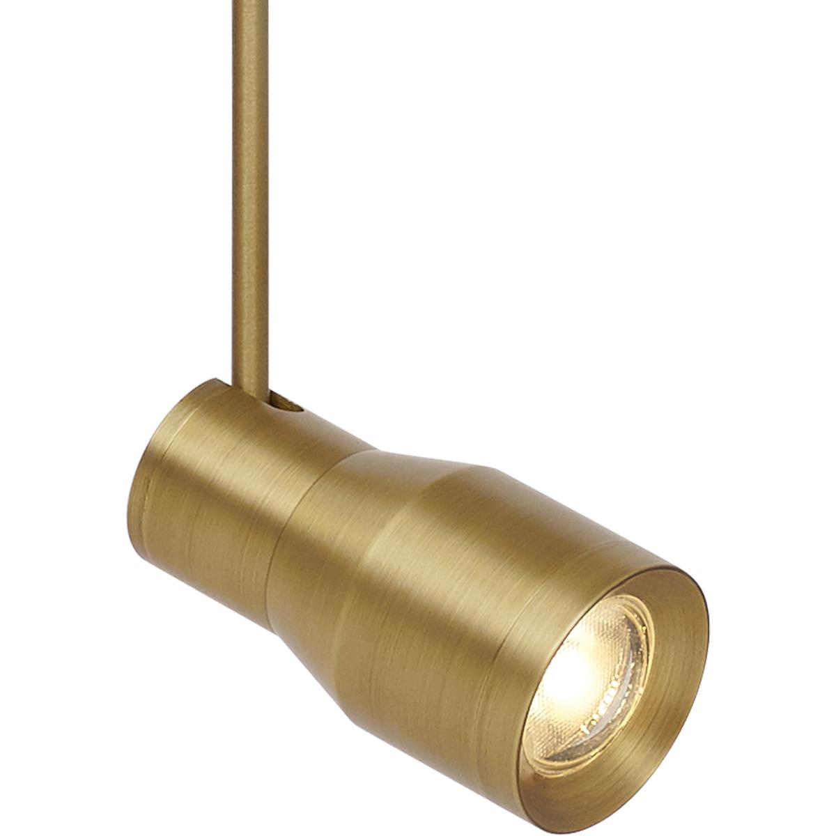 Visual Comfort Modern Collection 700MOACE930405BR Sean Lavin Ace 1 Light 12 Plated Brass Low-Voltage Head Ceiling Light in 3000K, MonoRail