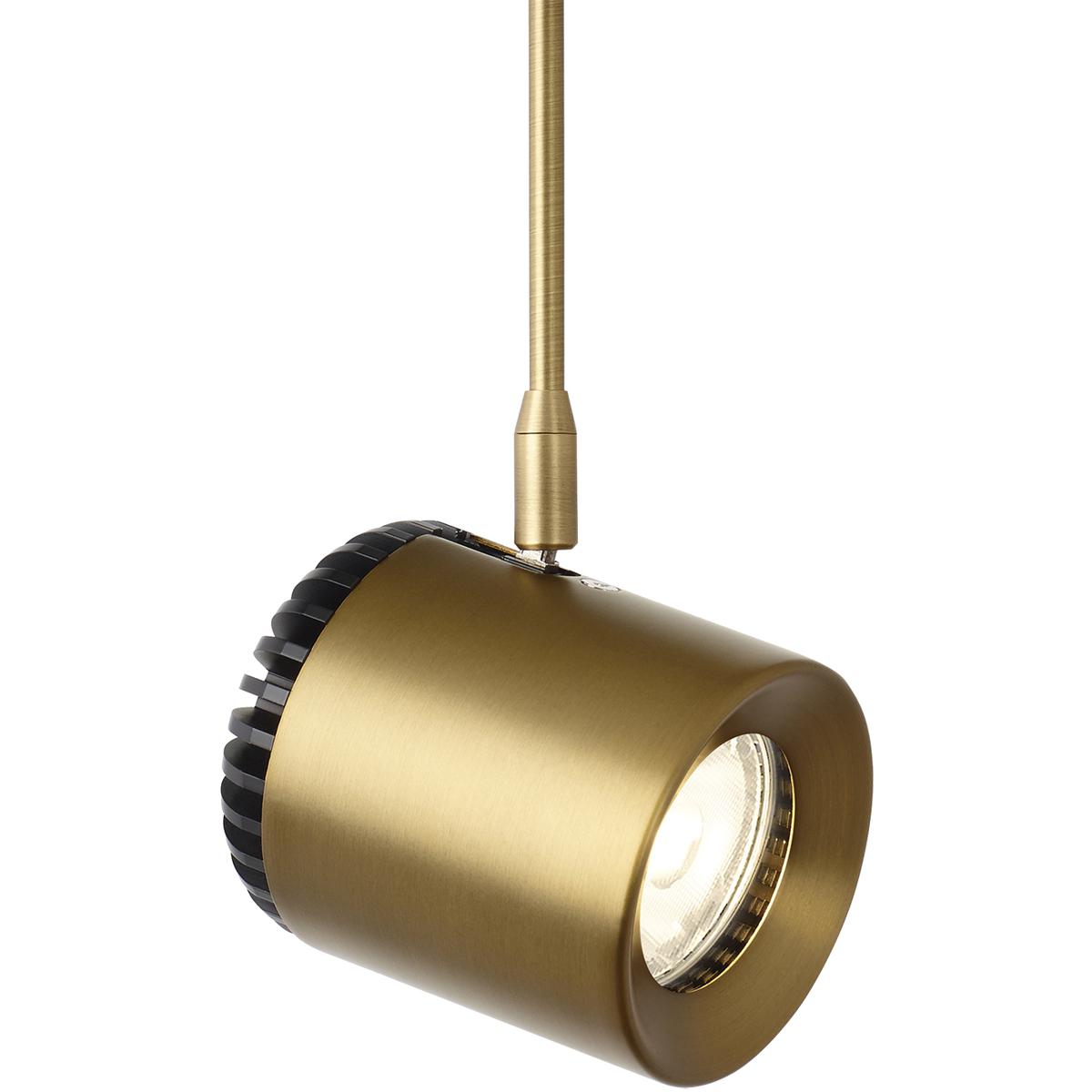 Visual Comfort Modern Collection 700MOBRK9352003R Sean Lavin Burk 1 Light 12 Aged Brass Low-Voltage Track Head Ceiling Light in MonoRail, 3 inch, 20 D