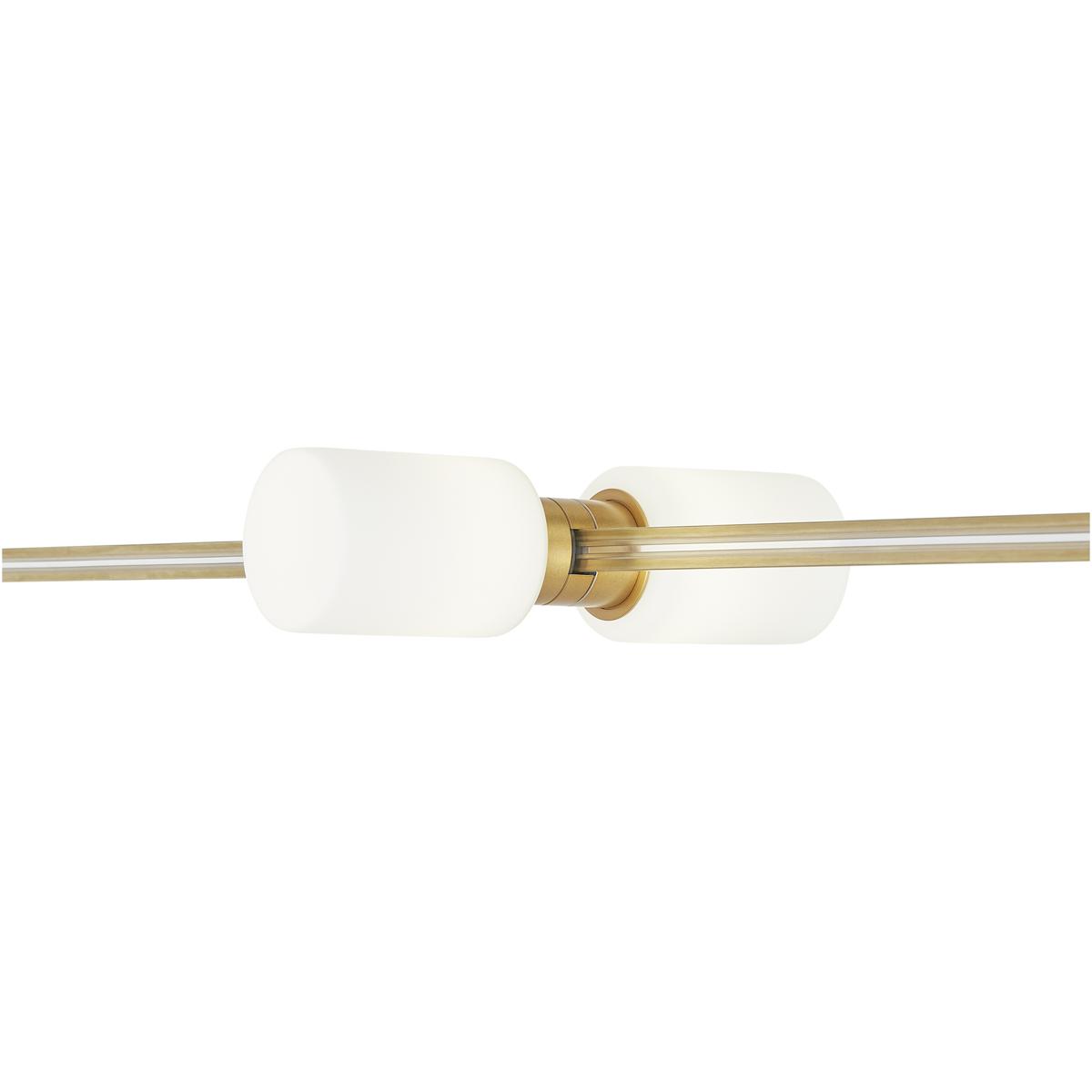 Visual Comfort Modern Collection 700MOCYLHR-LED930 Sean Lavin Modern Aged Brass Low-Voltage Track Head Ceiling Light, Integrated LED