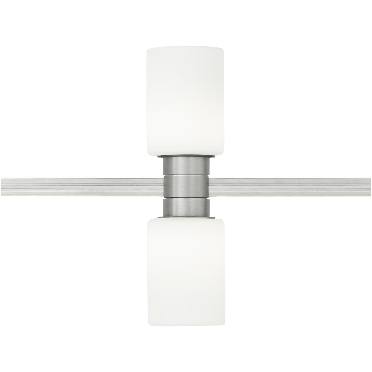 Visual Comfort Modern Collection 700MOCYLVS-LED930 Sean Lavin Modern Satin Nickel Low-Voltage Track Head Ceiling Light, Integrated LED
