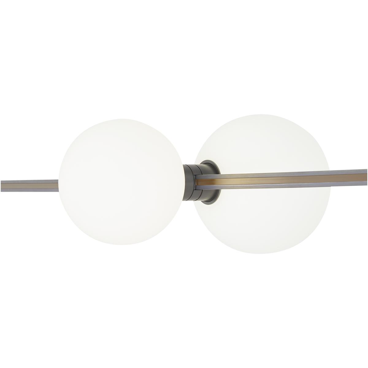 Visual Comfort Modern Collection 700MOORBSHZ-LED930 Sean Lavin Orbs Antique Bronze Low-Voltage Track Head Ceiling Light, Integrated LED