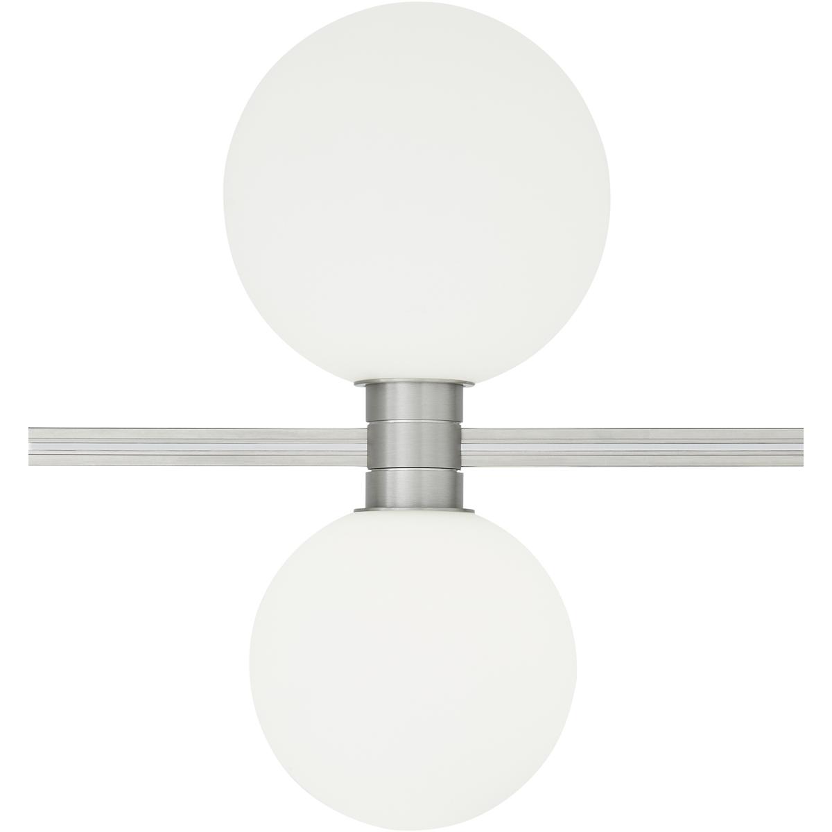 Visual Comfort Modern Collection 700MOORBSVS-LED930 Sean Lavin Orbs Satin Nickel Low-Voltage Track Head Ceiling Light, Integrated LED
