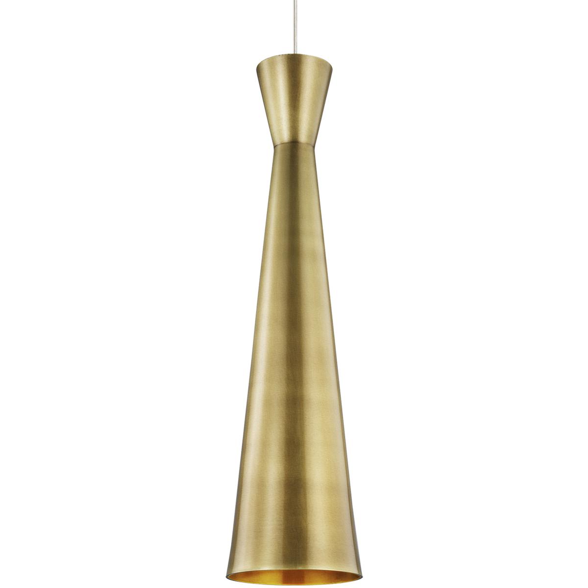 Visual Comfort Modern Collection 700MOWDSBRS-LED930 Sean Lavin Windsor Satin Nickel Low-Voltage Pendant Ceiling Light
