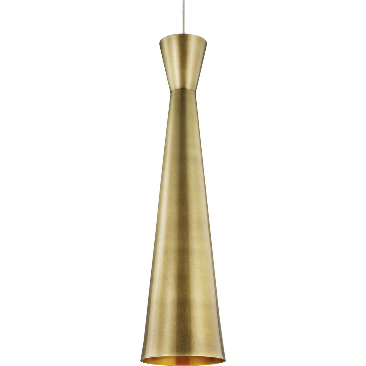 Visual Comfort Modern Collection 700MPWDSBRS Sean Lavin Windsor Satin Nickel Low-Voltage Pendant Ceiling Light