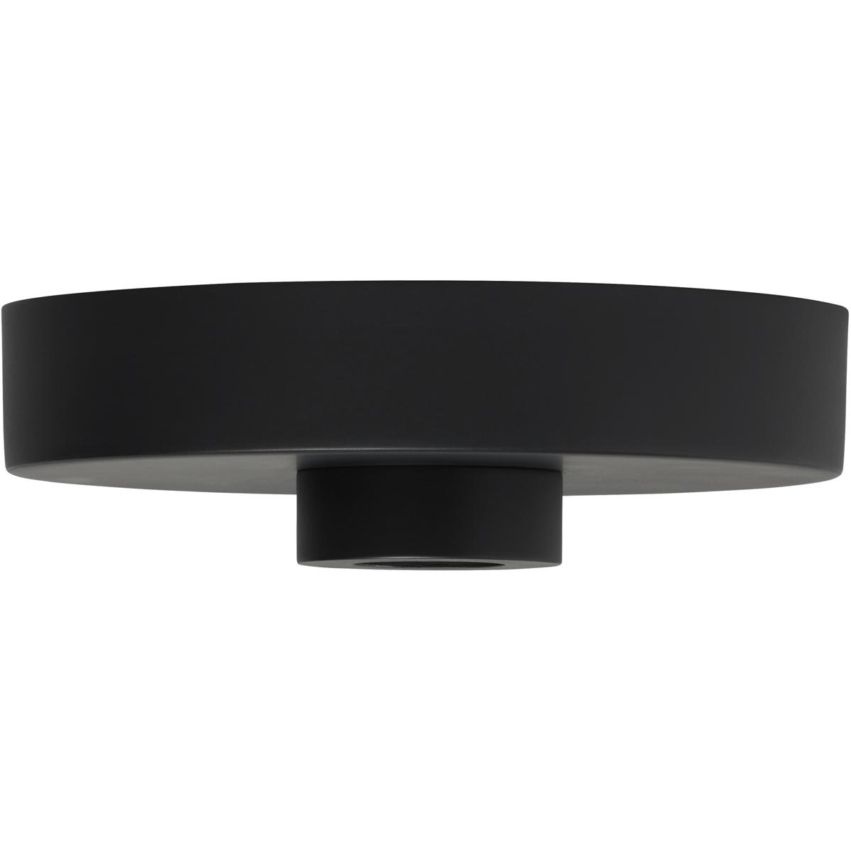 Visual Comfort Modern Collection 700SHLCNPY5MBK Sean Lavin Modern Matte Black Line-Voltage Shallow Canopy