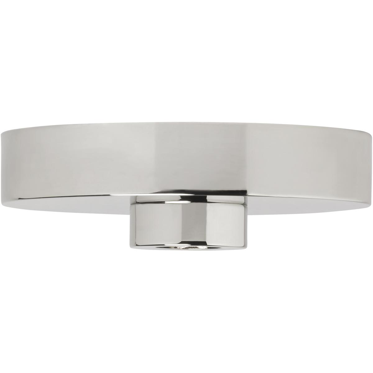 Visual Comfort Modern Collection 700SHLCNPY5N Sean Lavin Modern Polished Nickel Line-Voltage Shallow Canopy