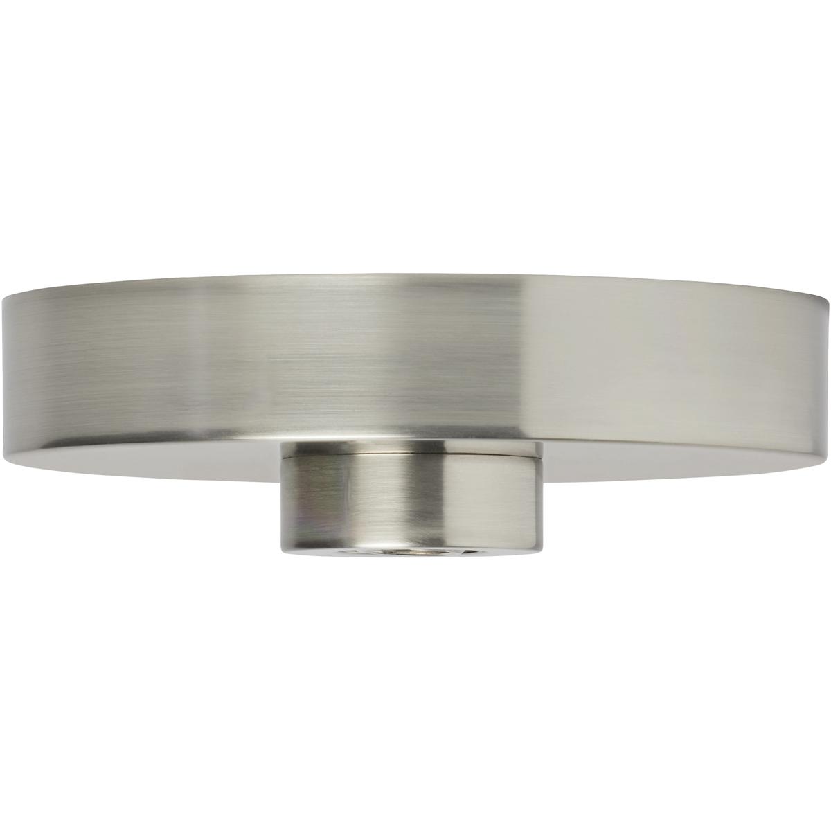 Visual Comfort Modern Collection 700SHLCNPY5S Sean Lavin Modern Satin Nickel Line-Voltage Shallow Canopy