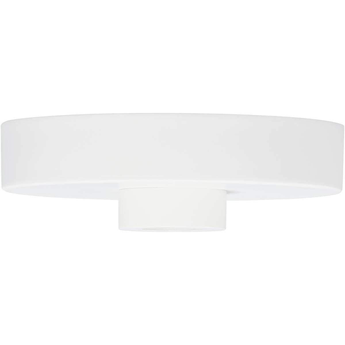 Visual Comfort Modern Collection 700SHLCNPY5W Sean Lavin Modern Matte White Line-Voltage Shallow Canopy