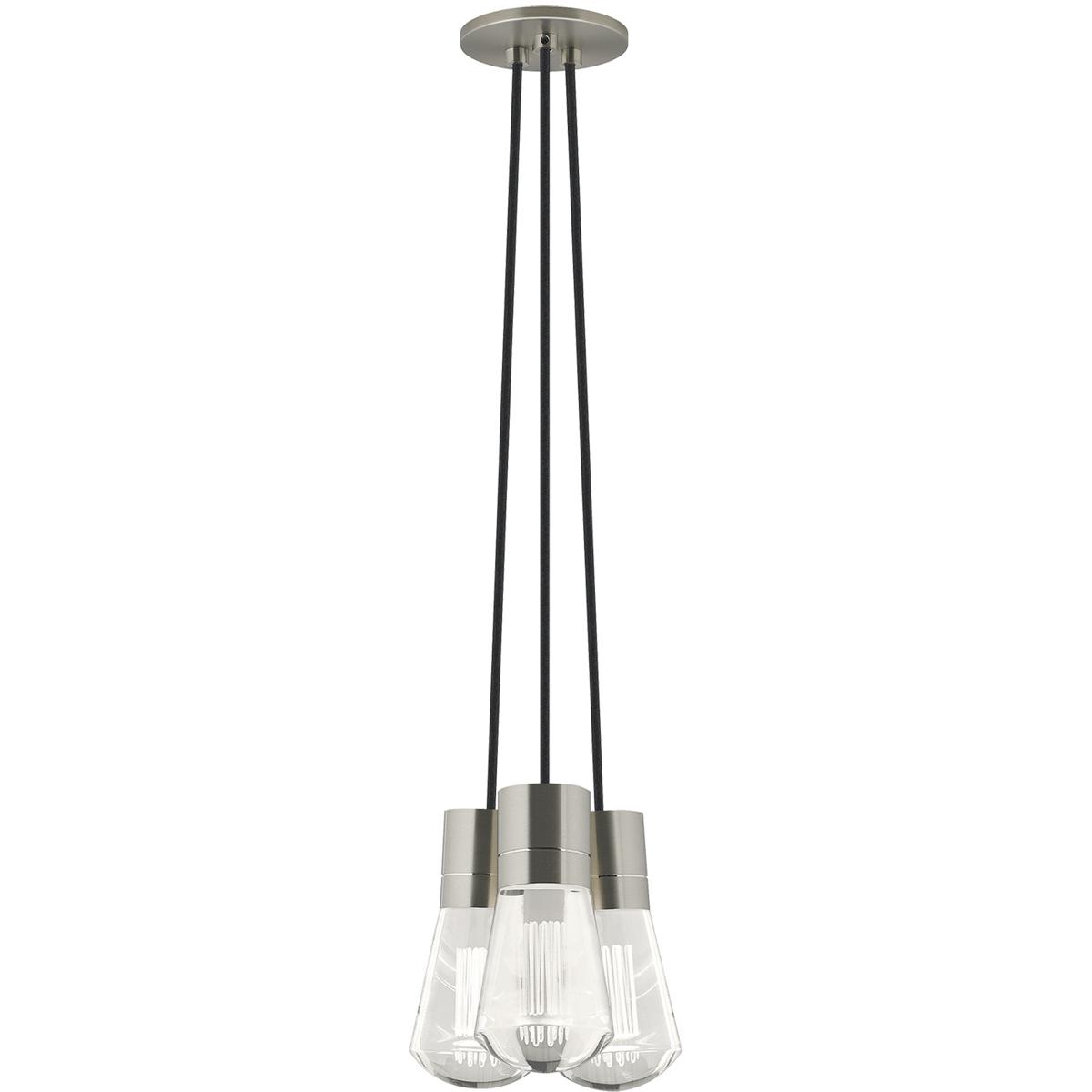 Visual Comfort Modern Collection 700TDALVPMC3BS-LED927 Sean Lavin Alva LED 9 inch Satin Nickel Pendant Ceiling Light