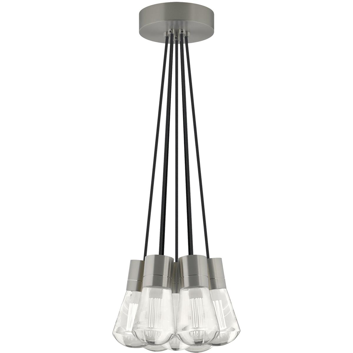 Visual Comfort Modern Collection 700TDALVPMC7BS-LED927 Sean Lavin Alva LED 14 inch Satin Nickel Pendant Ceiling Light