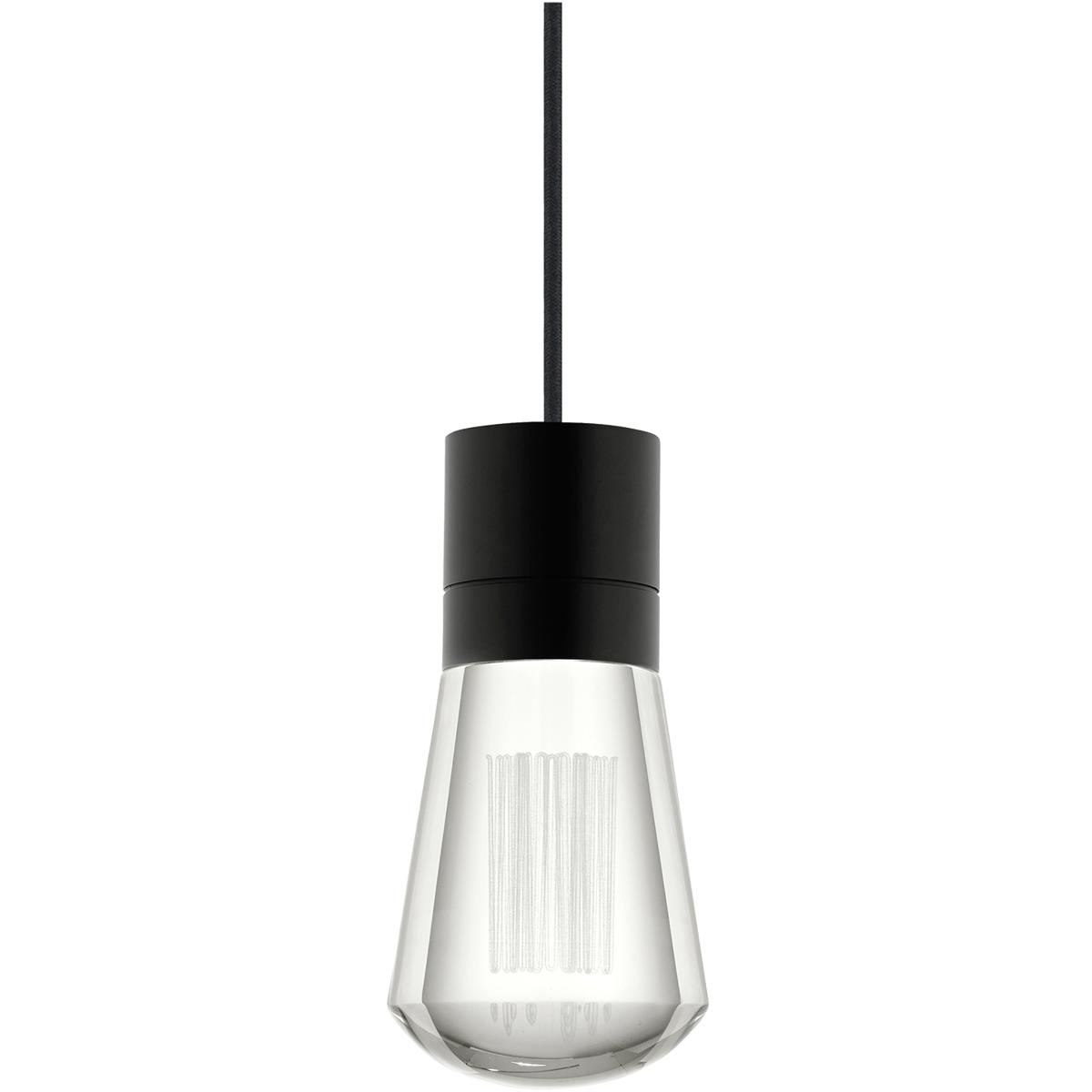 Visual Comfort Modern Collection 700TDALVPMCBB-LEDWD Sean Lavin Alva LED 3.6 inch Black Pendant Ceiling Light in LED 90 CRI 2200K-3000K, Black Cord, 1