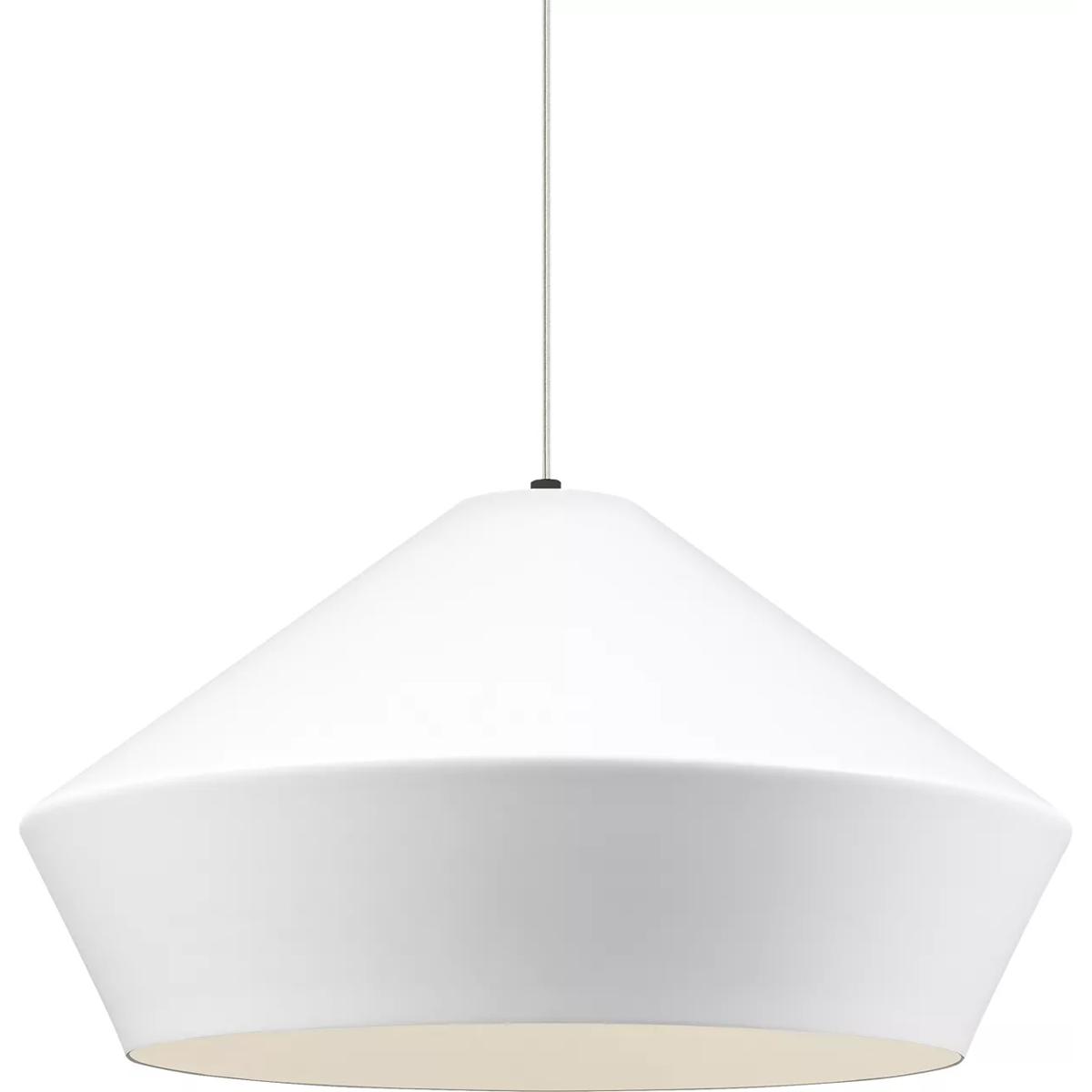 Visual Comfort Modern Collection 700TDBMLGPWB Sean Lavin Brummel Grande 1 Light 20 inch Black Pendant Ceiling Light in Incandescent, Matte White