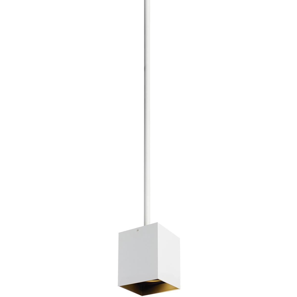 Visual Comfort Modern Collection 700TDEXOP61240WB-LED935 Sean Lavin Exo LED 5.2 inch Black Pendant Ceiling Light in 12 inch, 40 Degree, Matte White/Bl