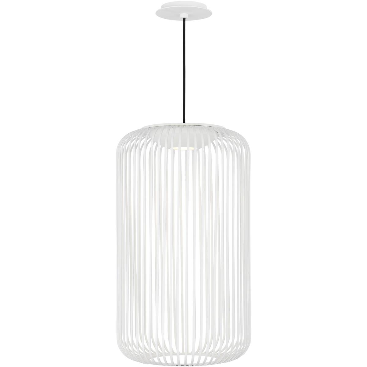 Visual Comfort Modern Collection 700TDKAI1WLED930 Sean Lavin Kai LED 12 inch Matte White Pendant Ceiling Light Integrated LED