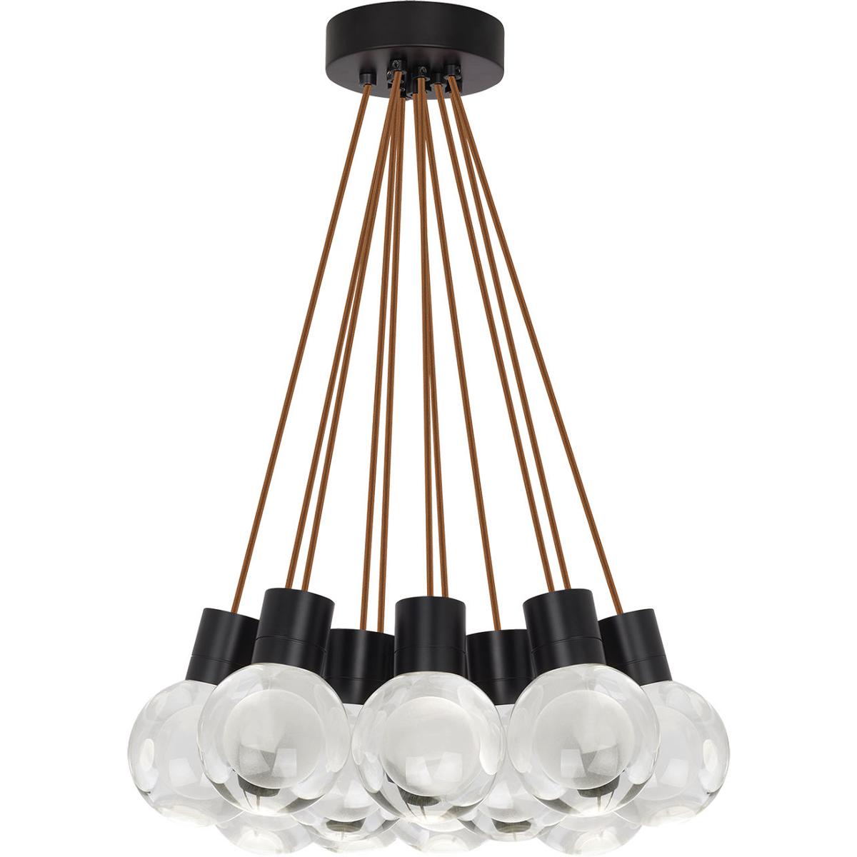 Visual Comfort Modern Collection 700TDMINAP11CPB-LED930 Sean Lavin Mina LED 5 inch Black Pendant Ceiling Light in 11, LED 90 CRI 3000K, Copper Cord, I