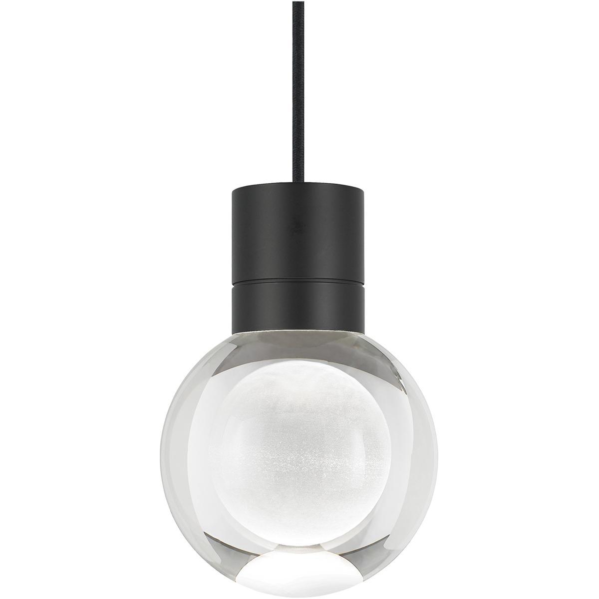Visual Comfort Modern Collection 700TDMINAP1CBB-LED930 Sean Lavin Mina LED 5 inch Black Pendant Ceiling Light in LED 90 CRI 3000K, Black Cord, 1, Inte