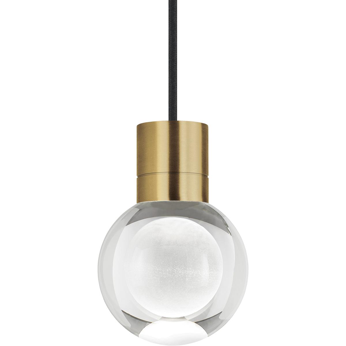 Visual Comfort Modern Collection 700TDMINAP1CBNB-LEDWD Sean Lavin Mina LED 5 inch Natural Brass Line-Voltage Pendant Ceiling Light in LED 90 CRI 2200K