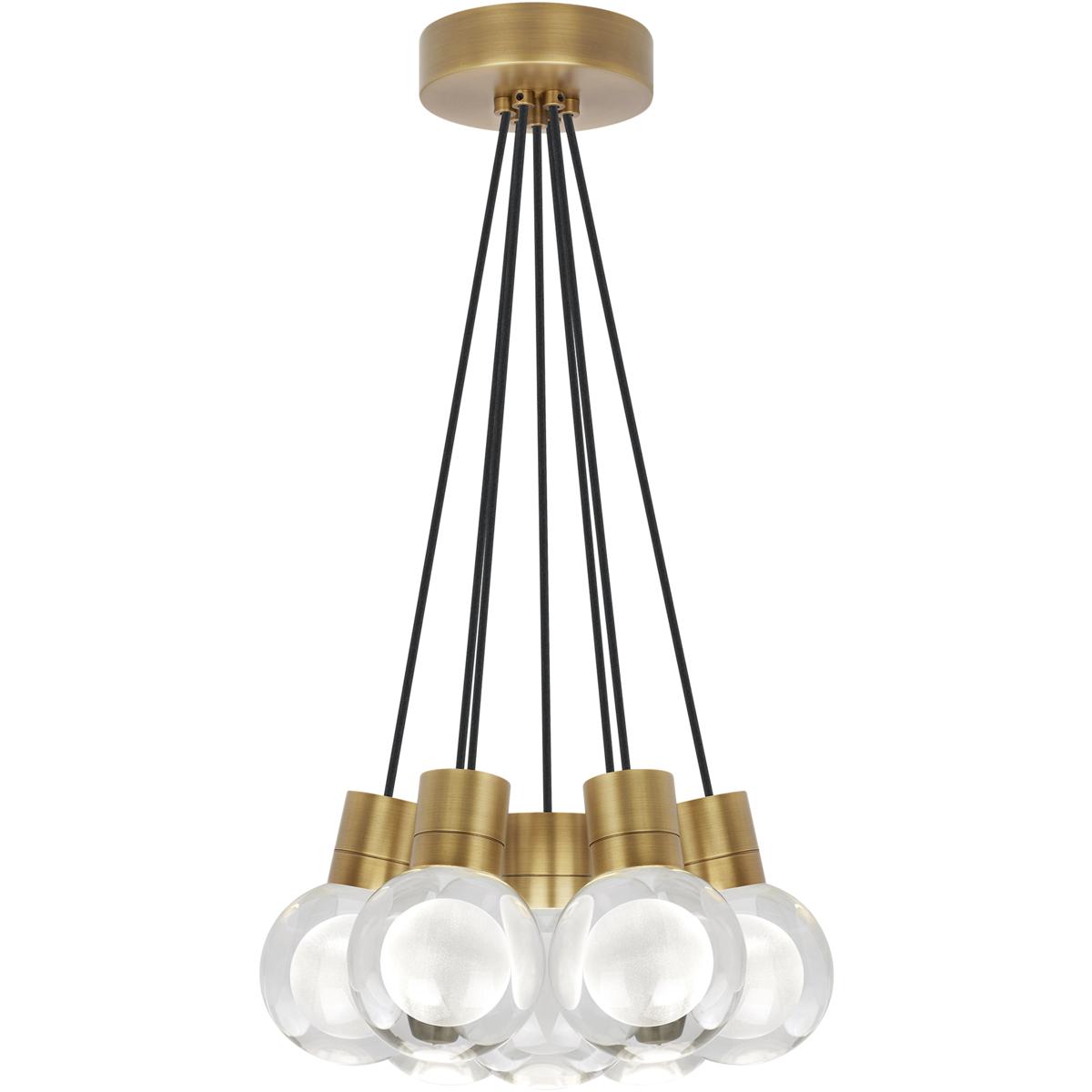 Visual Comfort Modern Collection 700TDMINAP7CBNB-LED927 Sean Lavin Mina LED 14 inch Natural Brass Pendant Ceiling Light