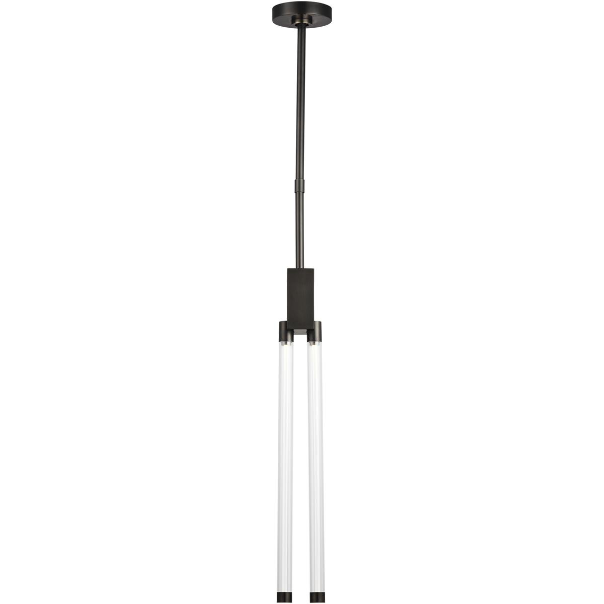 Visual Comfort Modern Collection 700TDPHB224BZ-LED927 Kelly Wearstler Phobos LED Dark Bronze Pendant