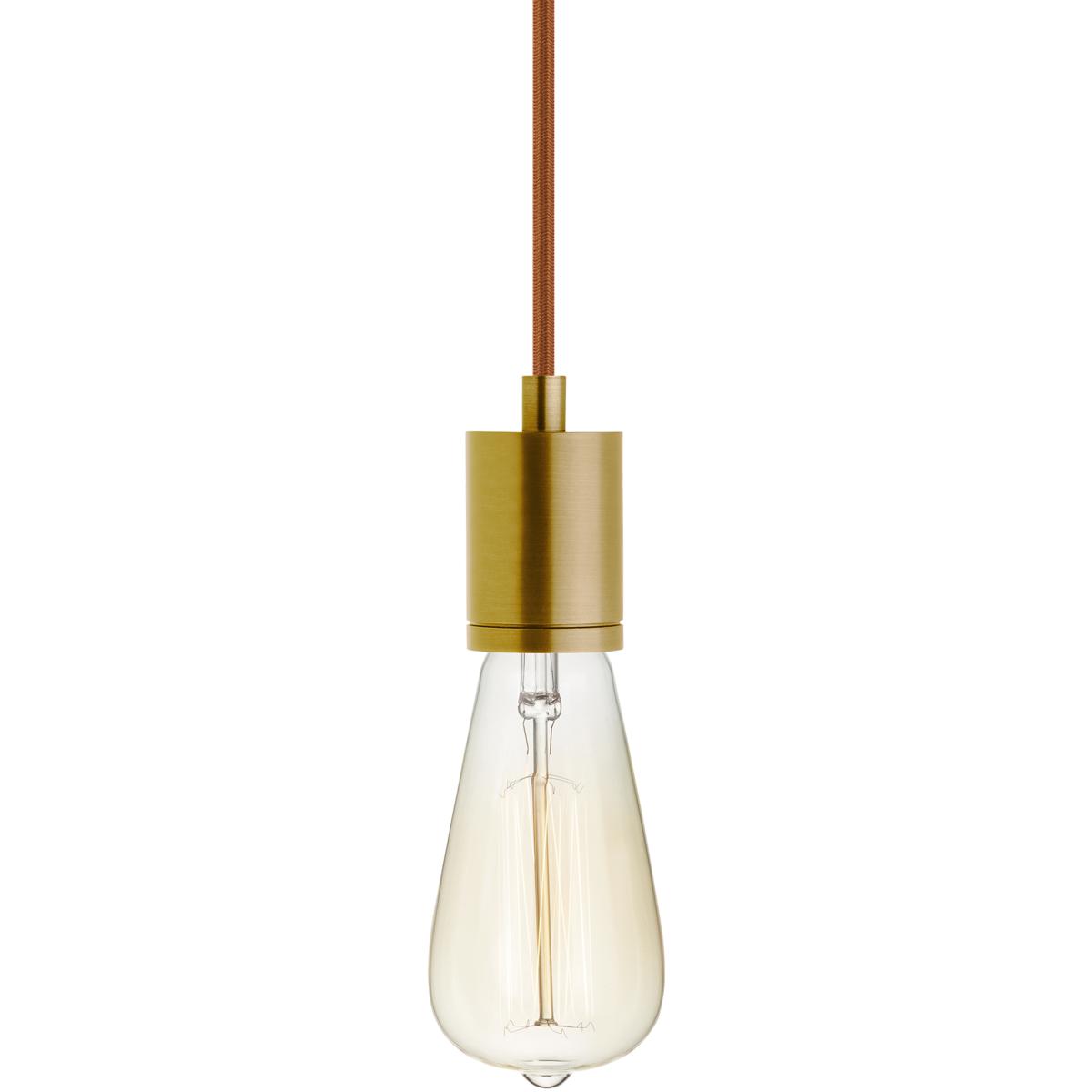 Visual Comfort Modern Collection 700TDSOCOPM16PNB SoCo 1 Light 1.7 inch Natural Brass Line-Voltage Pendant Ceiling Light in Copper Cord, 192 inch